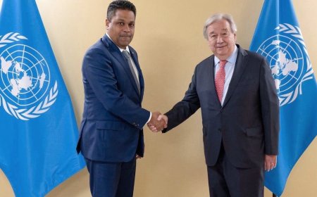 Haïti – Diplomatie : le conseiller président Laurent Saint-Cyr plaide pour une force multinationale auprès d’António Guterres