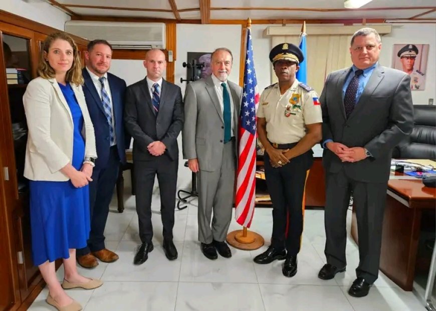 Haïti : Rencontre entre le Directeur Général de la PNH et l'ambassadeur américain