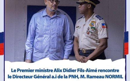 Rencontre stratégique entre le Premier ministre Alix Didier Fils-Aimé et le DG a.i de la PNH