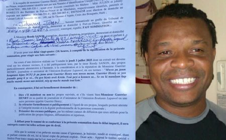 Rudy Sanon sommé de présenter des excuses publiques pour diffamation