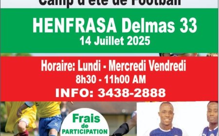 Jacot Football Passion lance son camp d’été le 14 juillet 2025 à HENFRASA