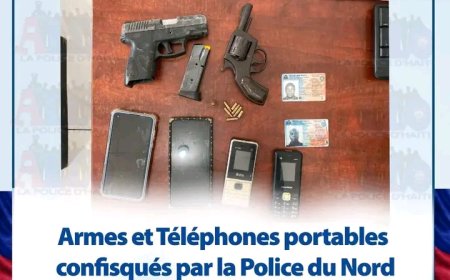 Cap-Haïtien : cinq individus stoppés et deux armes saisies lors d'une opération policière