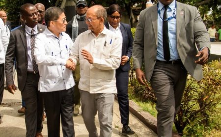 Leslie Voltaire visite la TNH en compagnie de l’ambassadeur de Taïwan