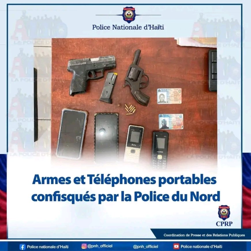 Cap-Haïtien : cinq individus stoppés et deux armes saisies lors d'une opération policière