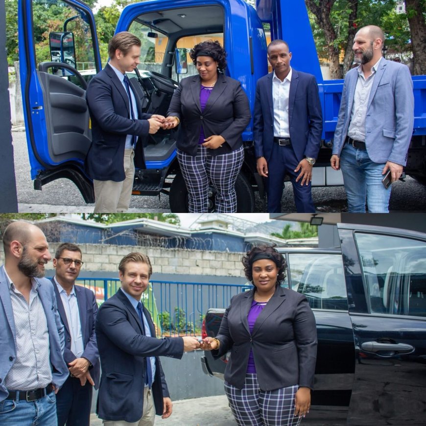 La Mairie de Port-au-Prince reçoit de nouveaux équipements roulants grâce à l’appui de l’Union européenne
