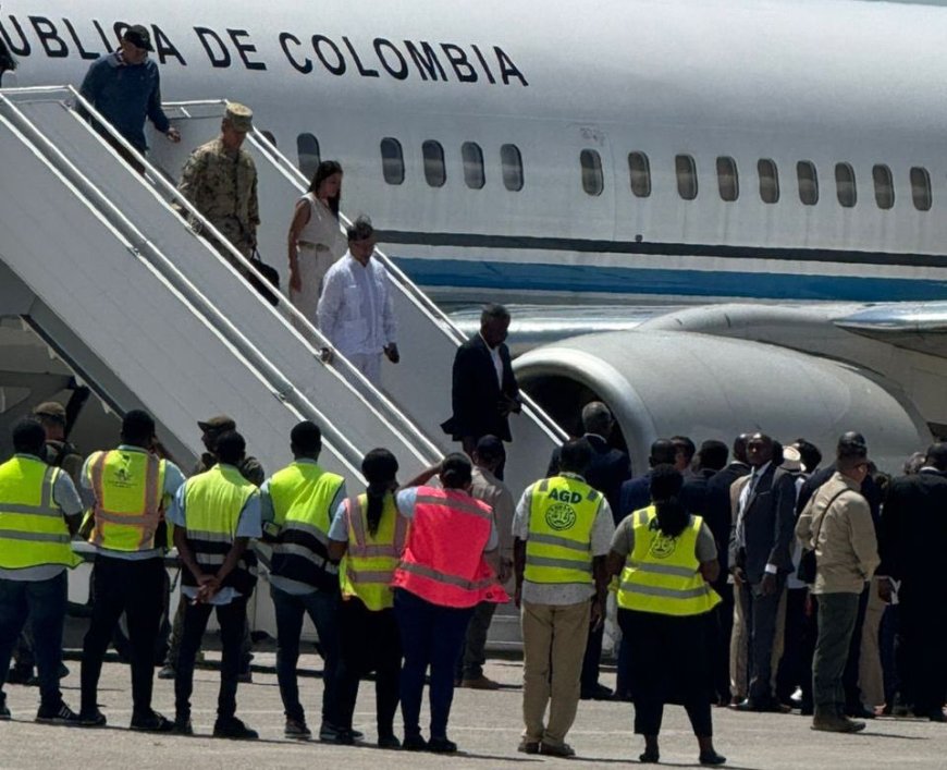 Gustavo Petro arrive à Port-au-Prince