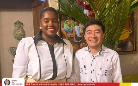 Cap-Haïtien : la mairesse Angeline Bell accueille l’Ambassadeur de Taïwan autour des enjeux environnementaux